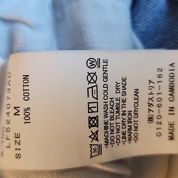 Lowrys Farm Cone Wide Straight High Waist Side Stripe Frey Hem Denim Blue Jeans - Picture 9 of 11